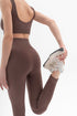 Basic Ribbed Leggings Coffee